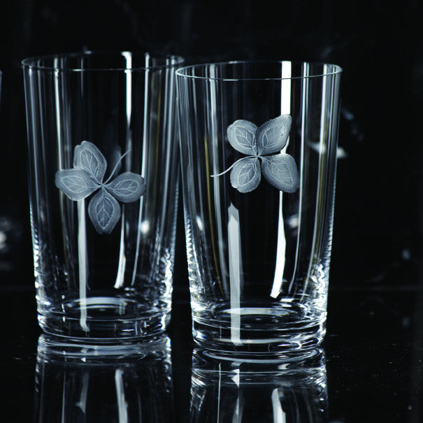 Biedermeier Clover Engraved Tumbler