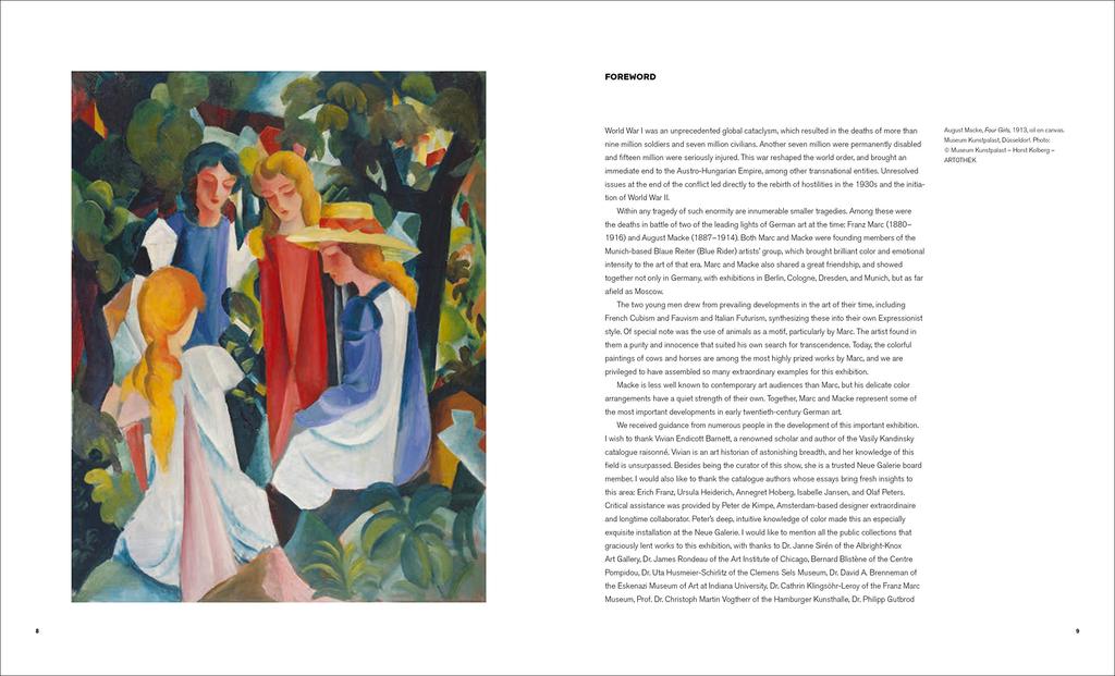 Franz Marc and August Macke: 1909-1914 by Vivian Endicott Barnett, Erich Franz, Ursula Heiderich, Annegret Hoberg, Isabelle Jansen, and Olaf Peters
