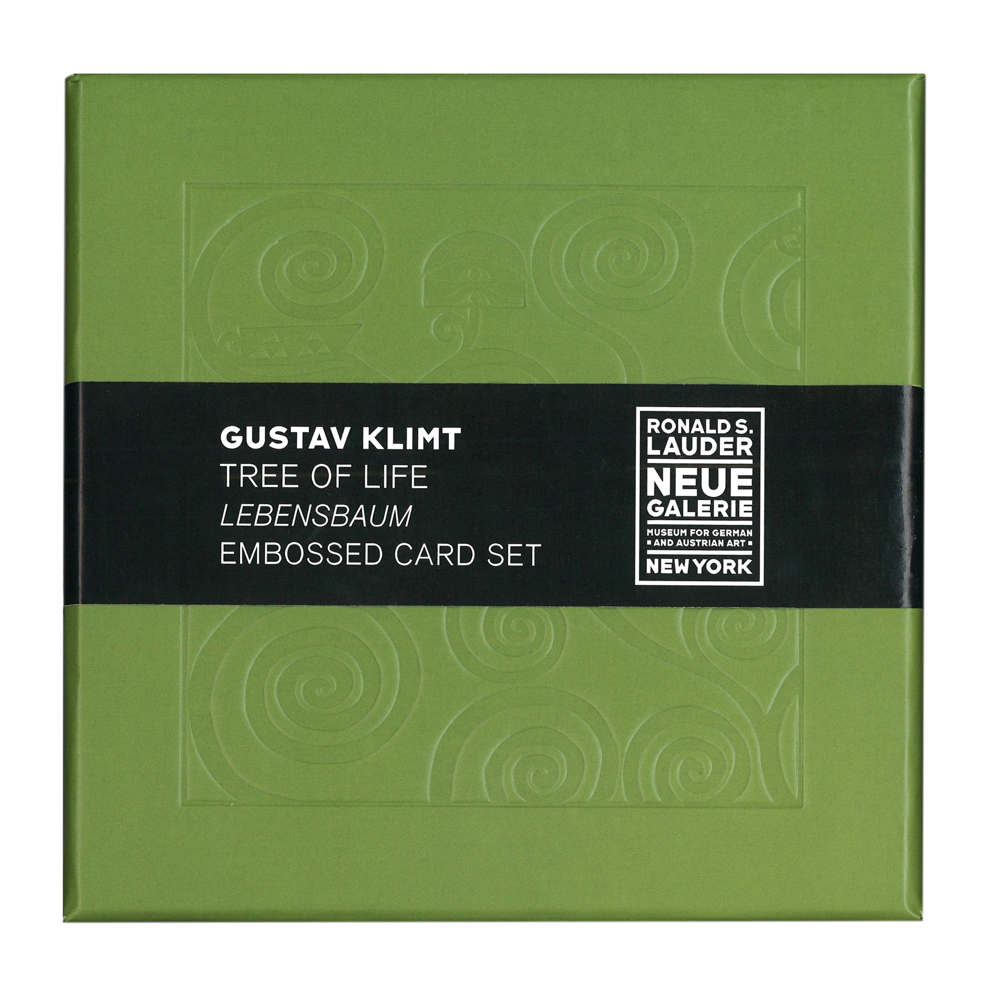 Gustav Klimt Tree of Life (Lebensbaum) Embossed Card Set