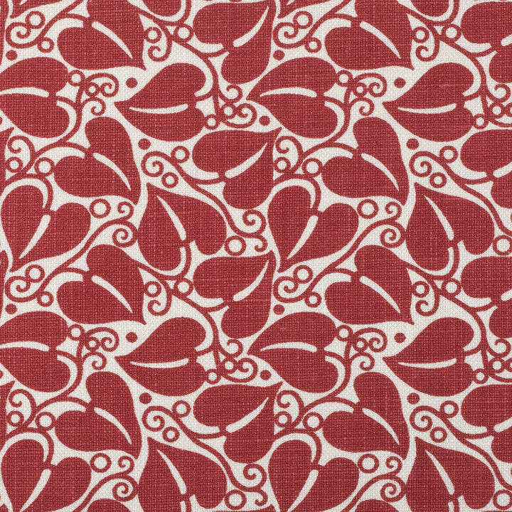 RED LEAF, 100% linen. Heinz Weingarten 1912 textile design