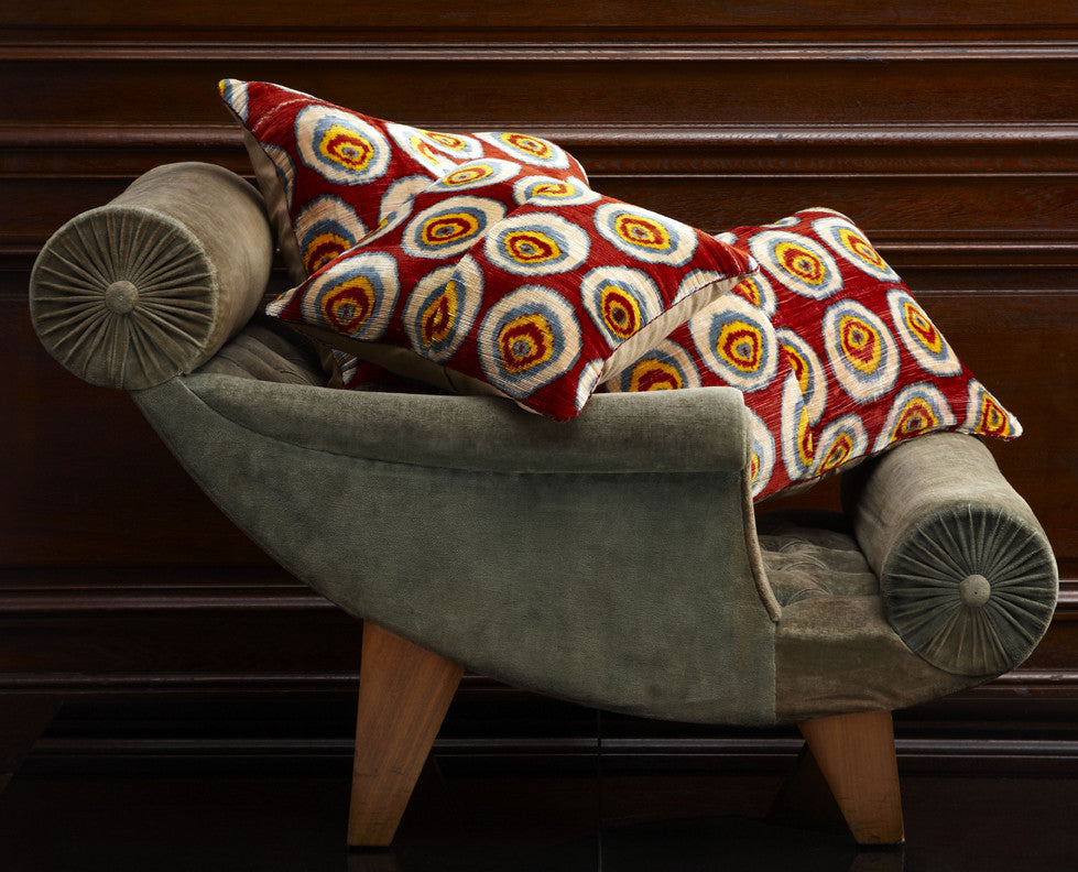 Madeline Weinrib Velvet Ikat Cushions