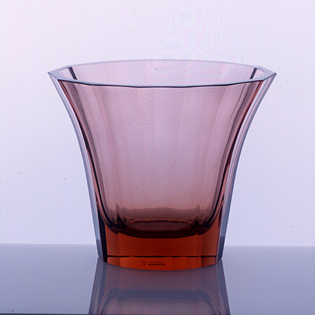 Hoffmann Facet-Cut Vase, Rose