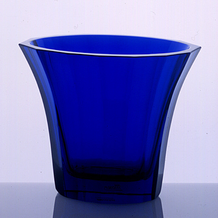 Hoffmann Facet-Cut Vase, Cobalt Blue