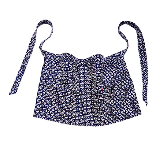 Wiener Werkstätte Cocktail Apron - RECTANGLES, 100% linen. Josef Hoffmann 1909 textile design