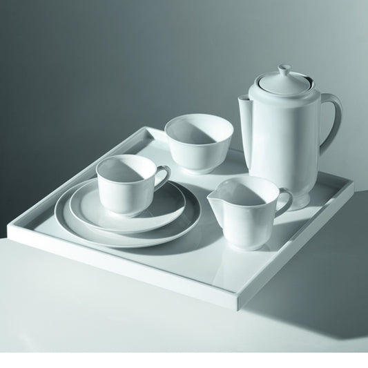 White Porcelain Halle Mocha Service