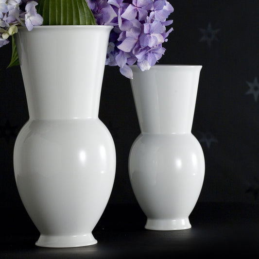 White Porcelain Halle Vases
