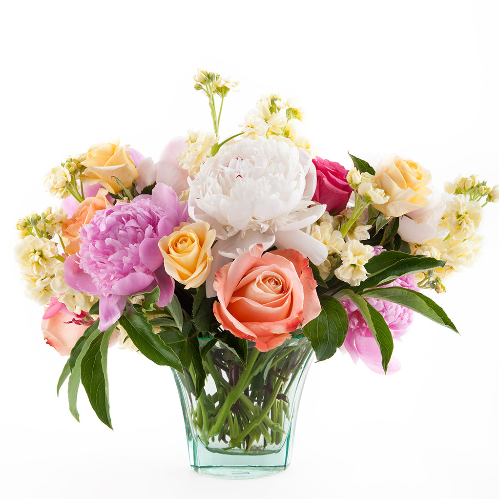 Hoffmann Facet-Cut Vase, Pale Emerald