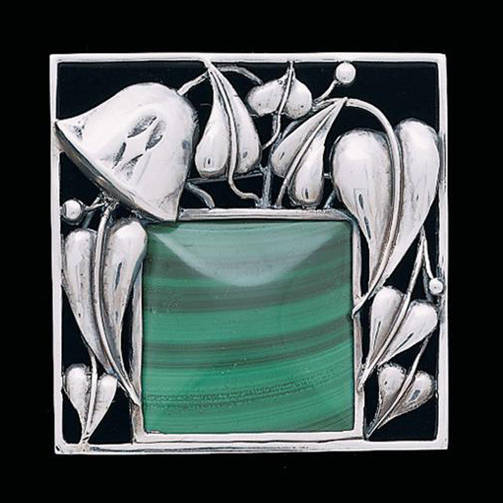 Hoffmann Malachite Brooch