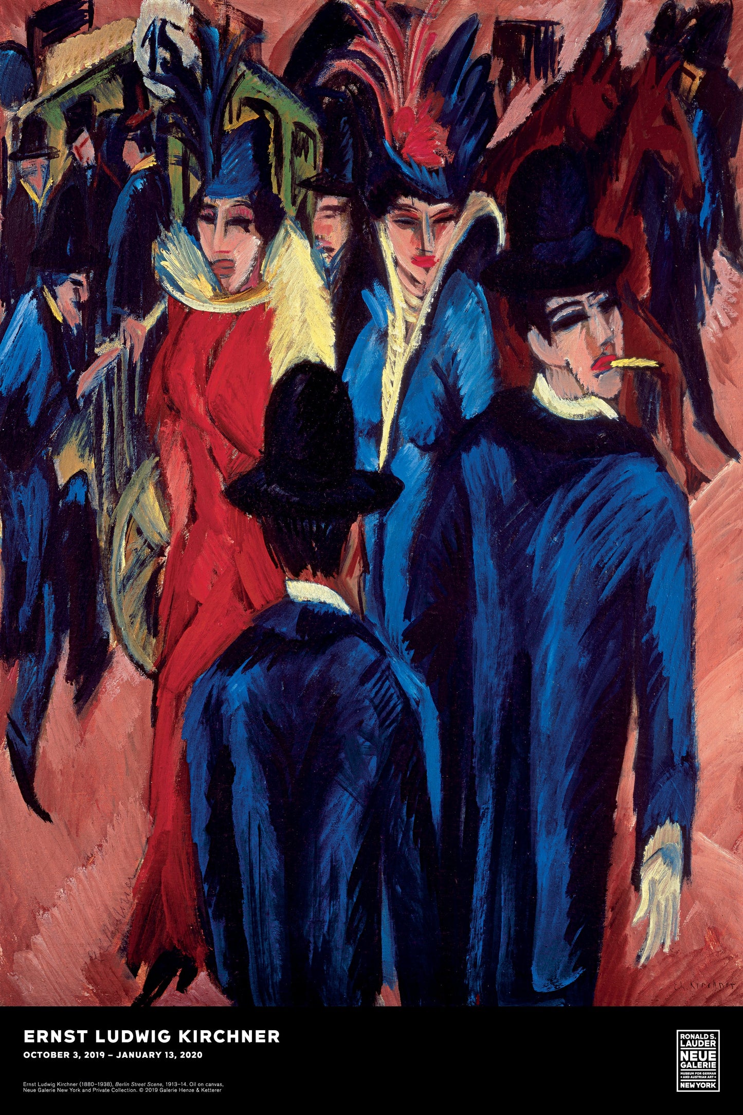 Ernst Ludwig Kirchner Exhibition Poster: "Berlin Street Scene", 1913-14