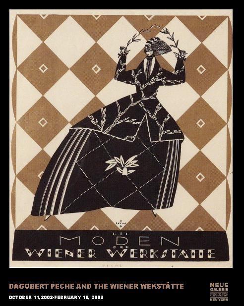 Exhibition poster for "Dagobert Peche and the Wiener Werkstätte"