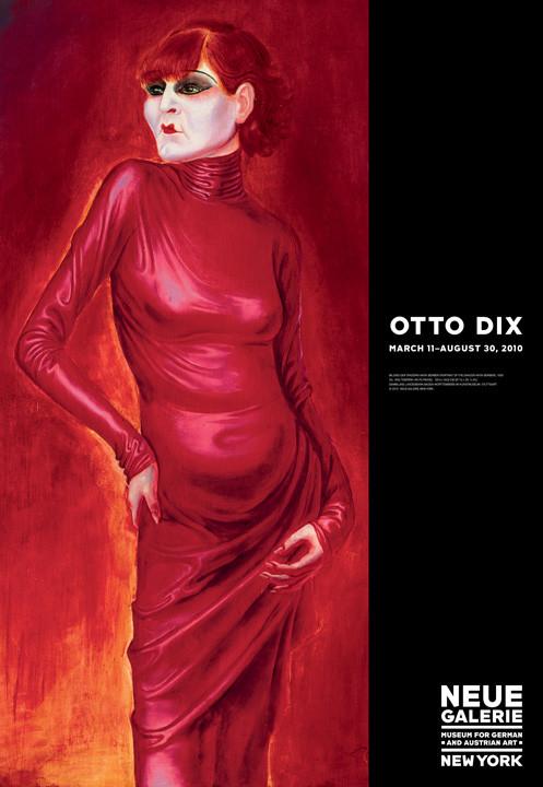 Exhibition Poster: Otto Dix, "Portrait of the Dancer Anita Berber," 1925.