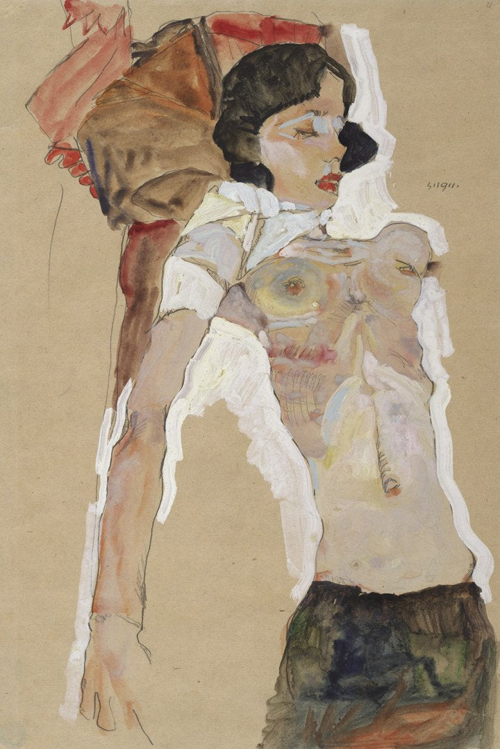 "Semi-Nude Girl, Reclining", 1911.