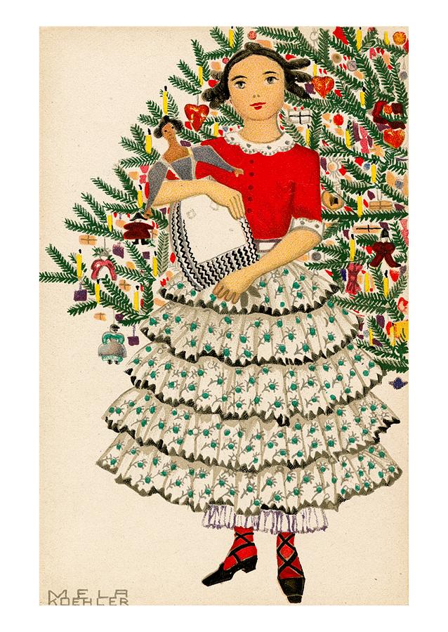 Mela Koehler's Holiday cards for the Wiener Werkstätte; 10 cards total.