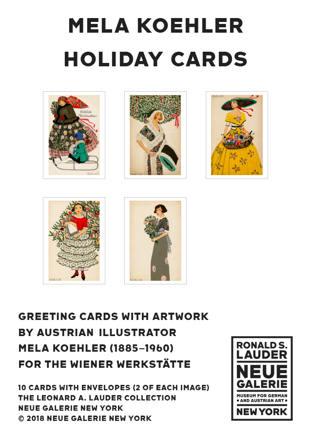 Mela Koehler's Holiday cards for the Wiener Werkstätte; 10 cards total.