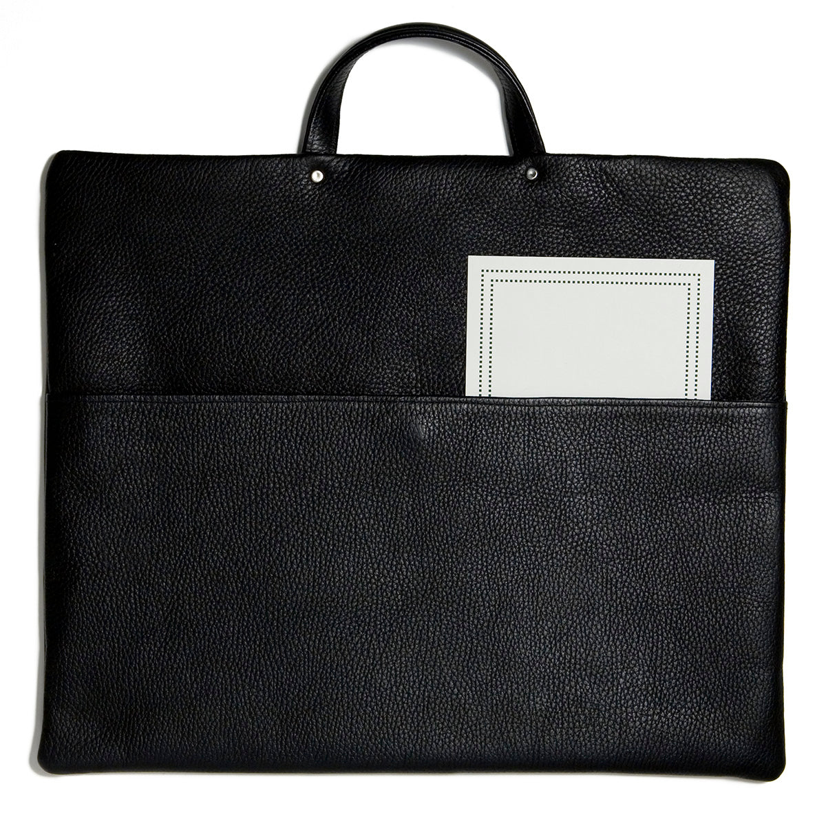 Thomas Mann Leather Briefcase, black (front)