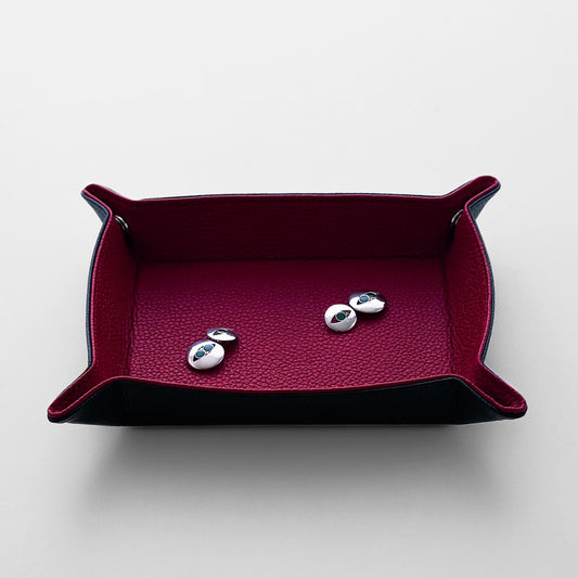 Leather Travel Tray, shown with Hoffmann Cufflinks for Gustav Klimt
