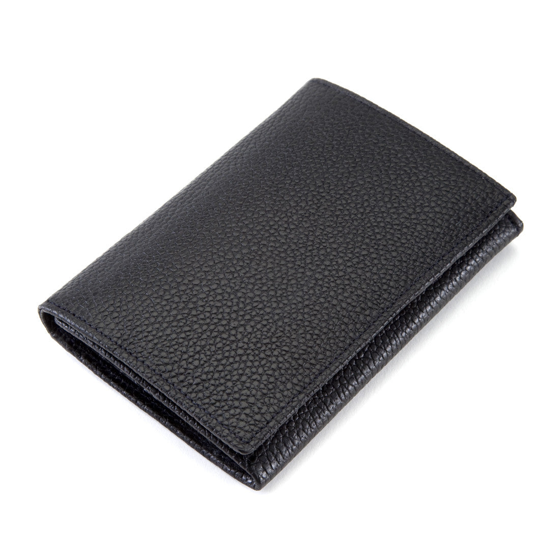 Black Leather Wallet with Coin Purse