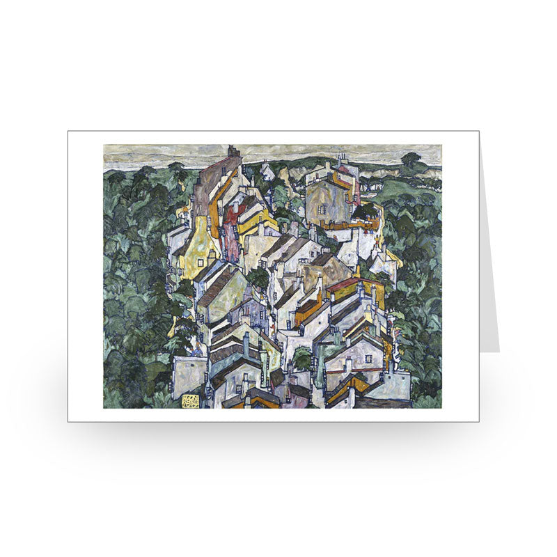 Egon Schiele: Town Among the Greenery (The Old City III), 1917 [Single Card]