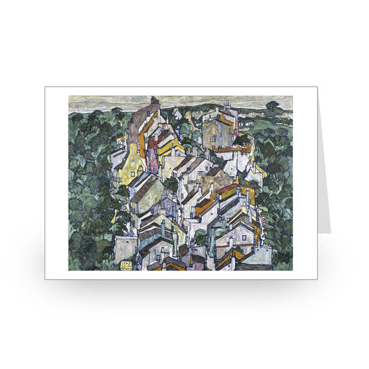 Egon Schiele: Town Among the Greenery (The Old City III), 1917 [Single Card]