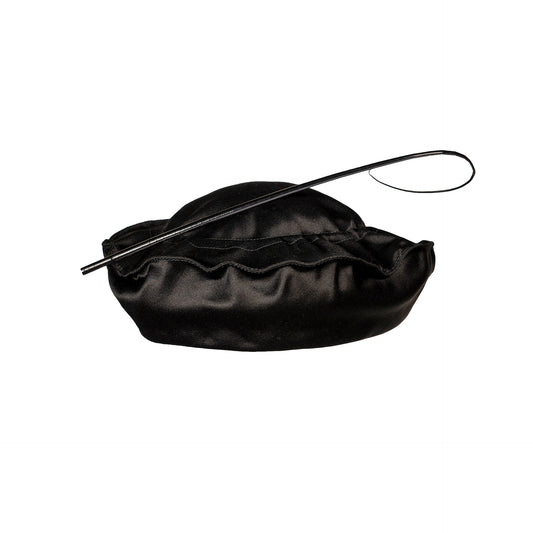 Stephen Jones Millinery Black Satin Beret