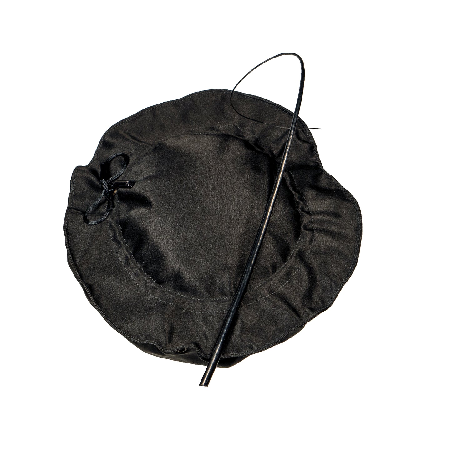 Stephen Jones Millinery Black Satin Beret