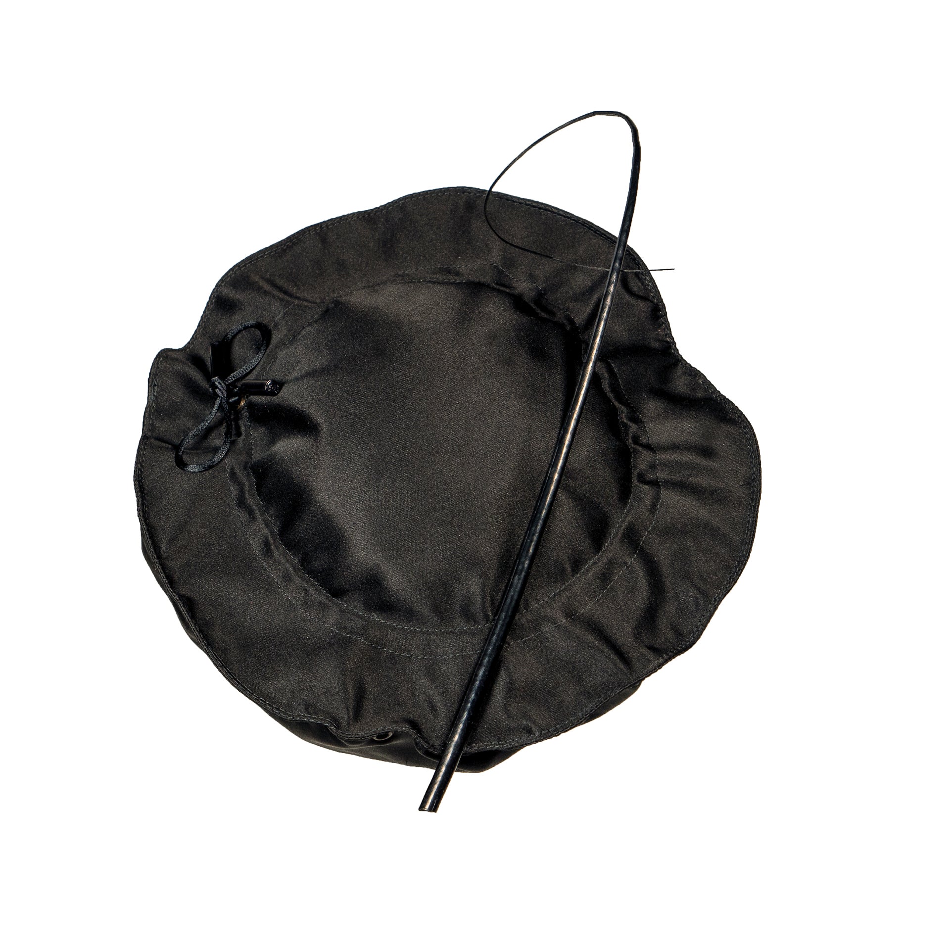 Stephen Jones Millinery Black Satin Beret