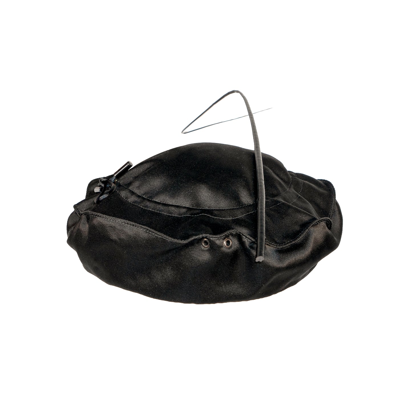 Stephen Jones Millinery Black Satin Beret