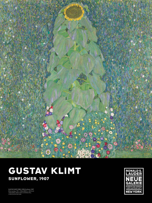 Gustav Klimt Sunflower Poster