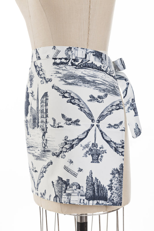 Toile de Vienne Cocktail Apron