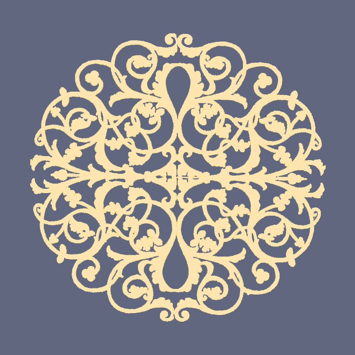 Pattern, Cornflower Blue