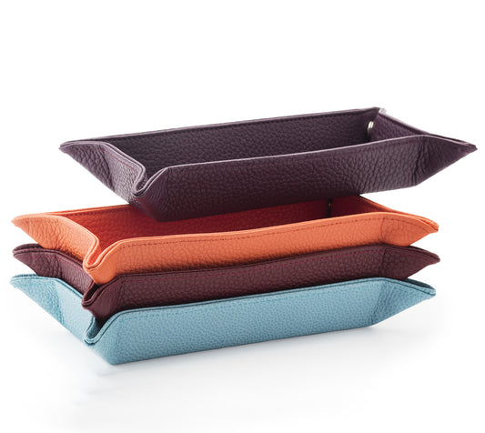 Narrow Leather Travel Trays