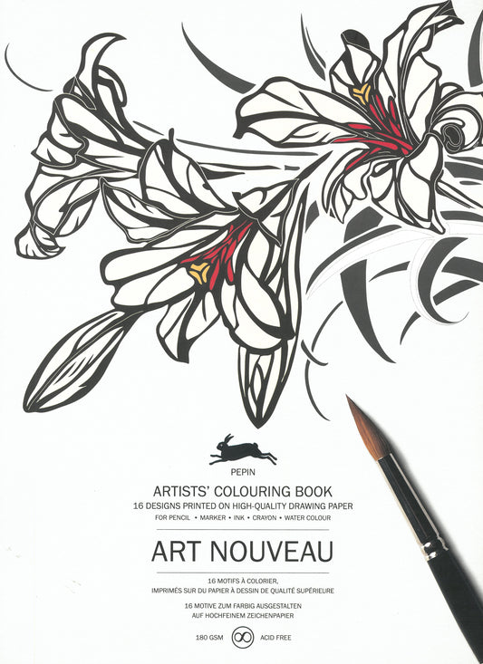 Art Nouveau: Artists Colouring Book by Pepin van Roojen