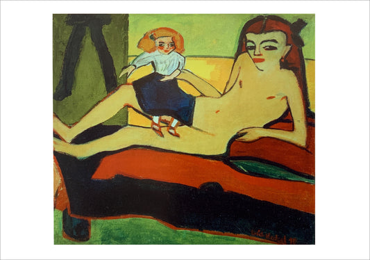 Erich Heckel: Girl with Doll (Fränzi) [Postcard]
