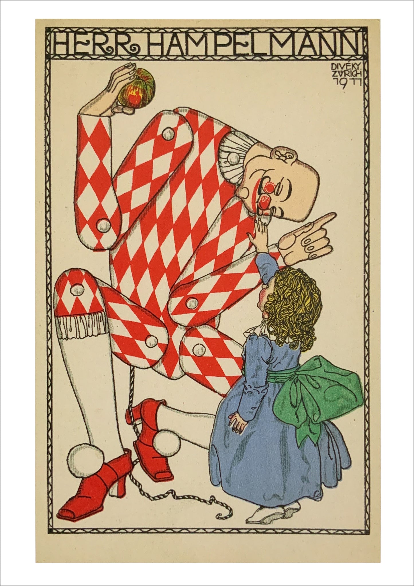 Josef Divéky: Mr. Jumping-Jack [Postcard]