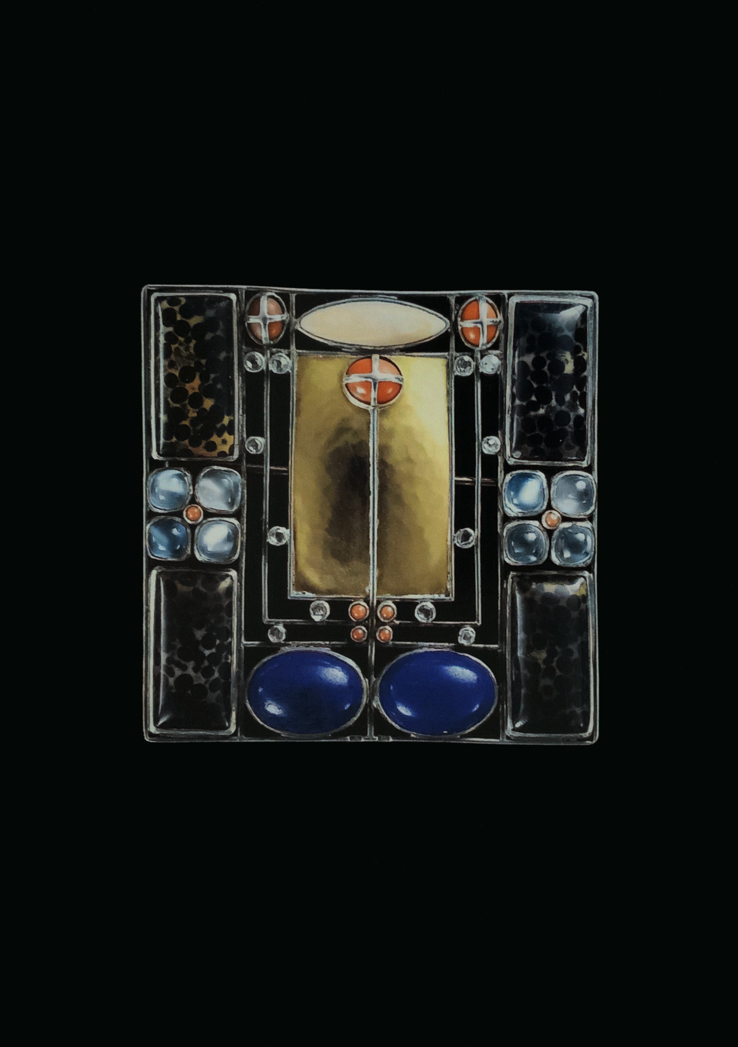 Josef Hoffmann: Brooch [Postcard]