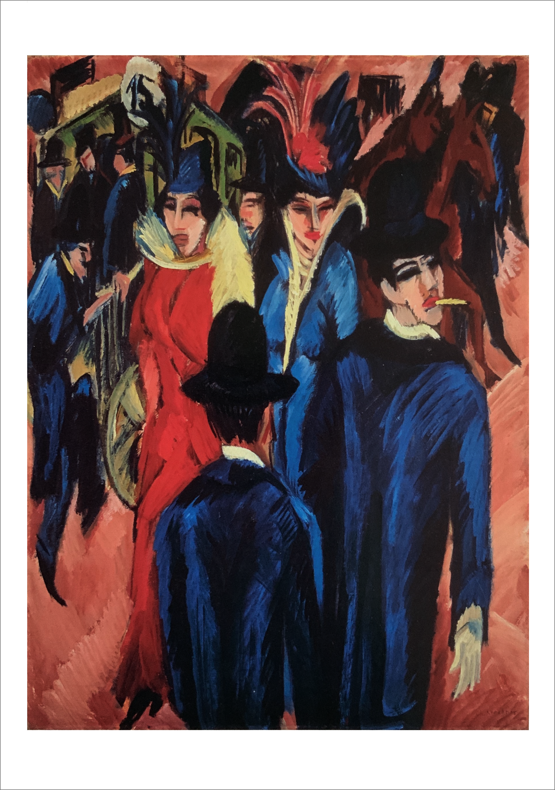 Ernst Ludwig Kirchner: Berlin Street Scene [Postcard]