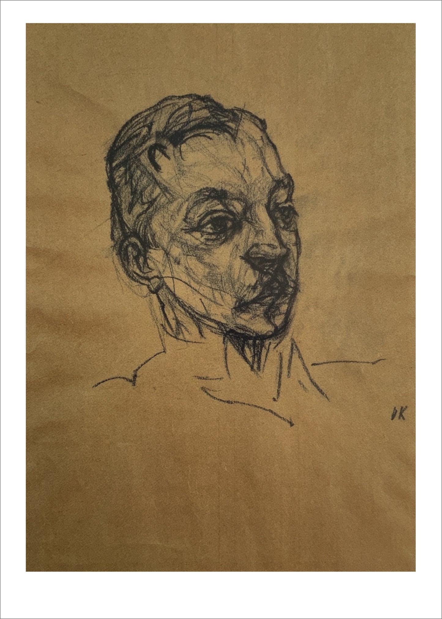 Oskar Kokoschka: Wilhelm Köhler [Postcard]