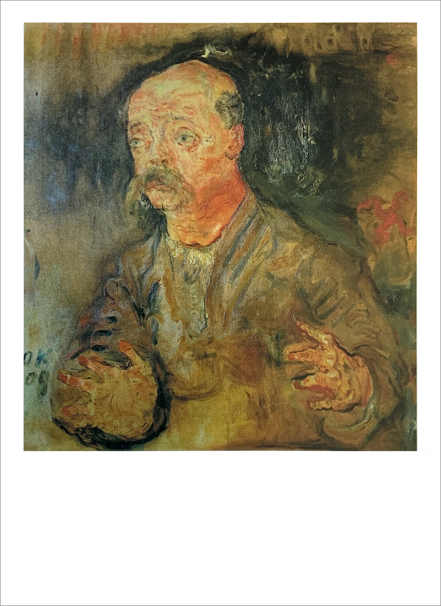 Oskar Kokoschka: Peter Altenburg [Postcard]