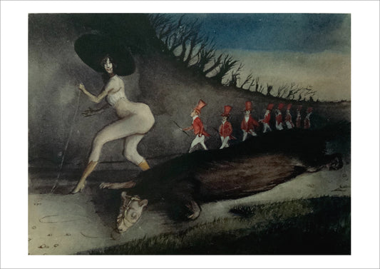 Alfred Kubin: Die Promenade (The Promenade) [Postcard]