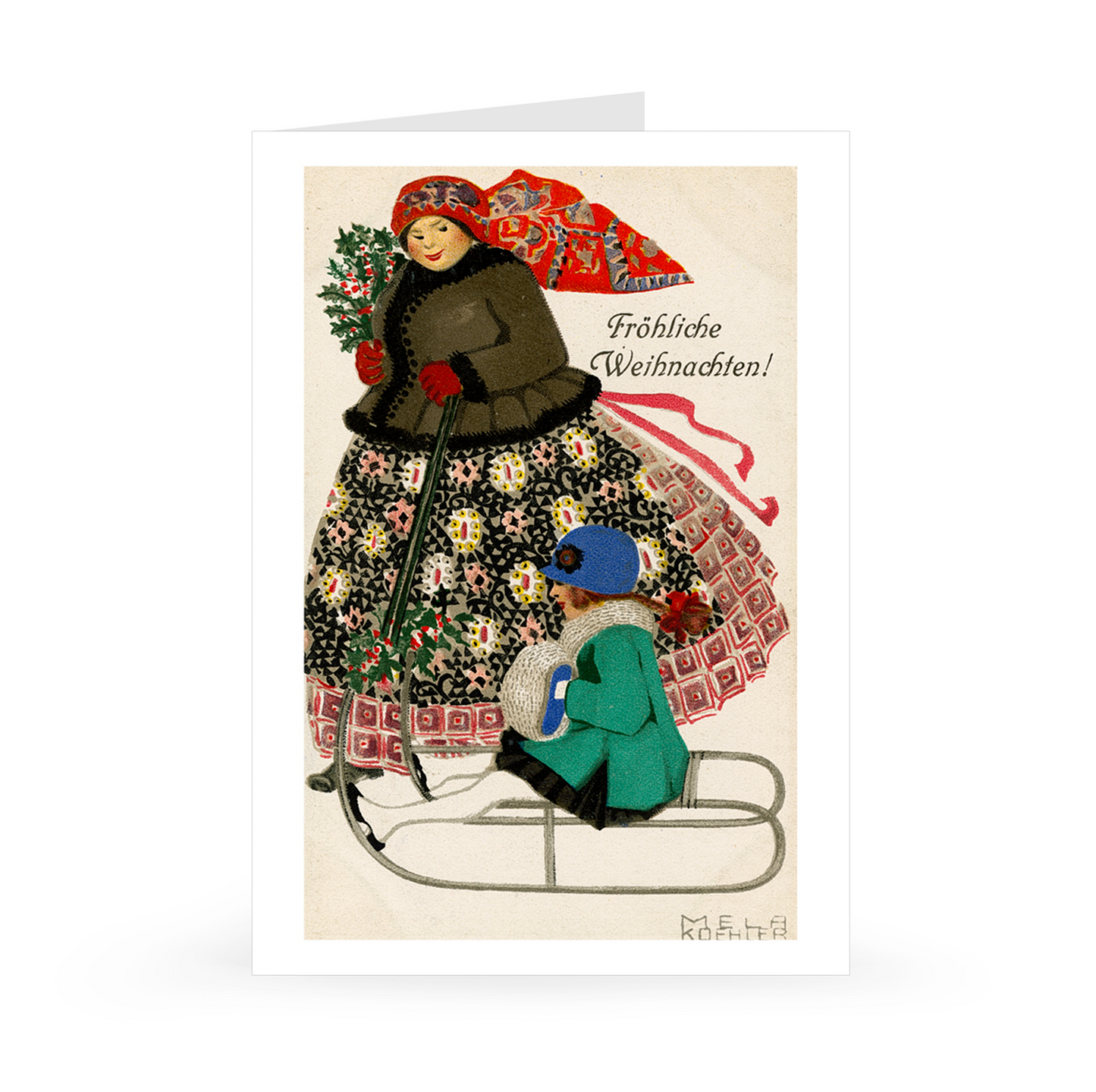 Holiday Cards by Mela Koehler for the Wiener Werkstätte