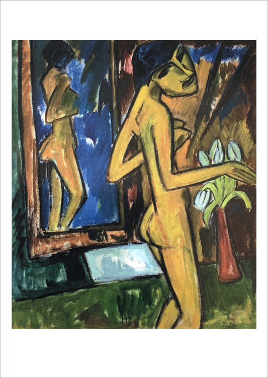 Karl Schmidt-Rottluff: Girl Before Mirror [Postcard]