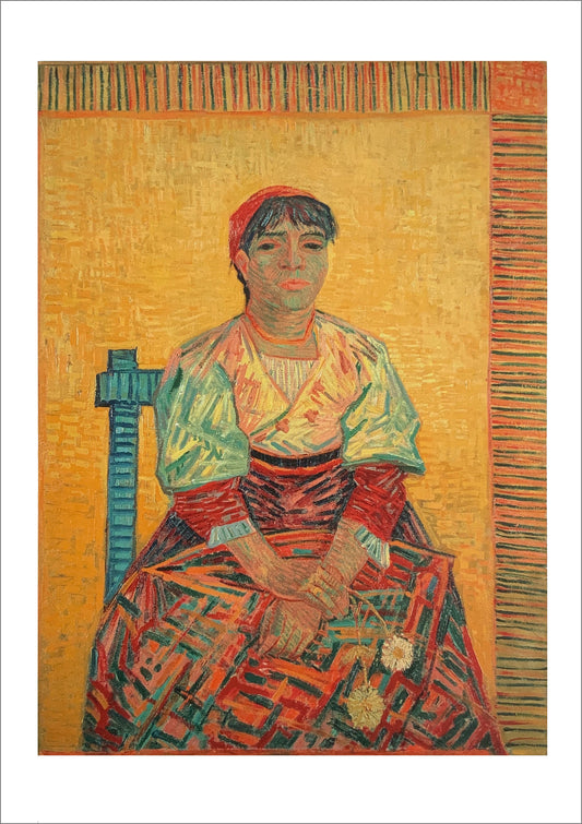Vincent Van Gogh: The Italian Woman with Carnations [Postcard]
